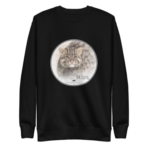 Fishing Cat Sushi Premium Sweatshirt