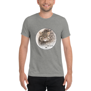 Fishing Cat Sushi Short Sleeve T-Shirt