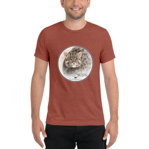 Fishing Cat Sushi Short Sleeve T-Shirt