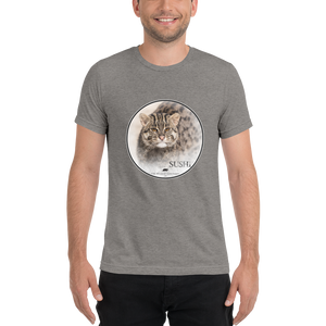 Fishing Cat Sushi Short Sleeve T-Shirt