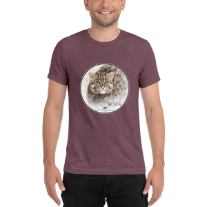 Fishing Cat Sushi Short Sleeve T-Shirt