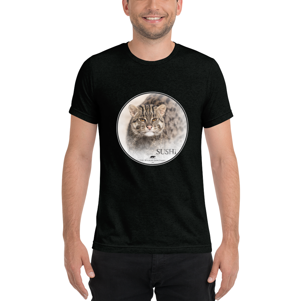 Fishing Cat Sushi Short Sleeve T-Shirt