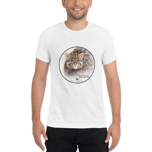 Fishing Cat Sushi Short Sleeve T-Shirt