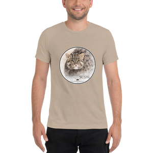 Fishing Cat Sushi Short Sleeve T-Shirt