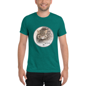 Fishing Cat Sushi Short Sleeve T-Shirt