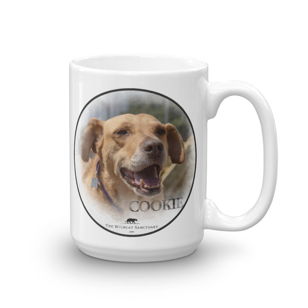 Sanctuary Dog Cookie Glossy White Mug