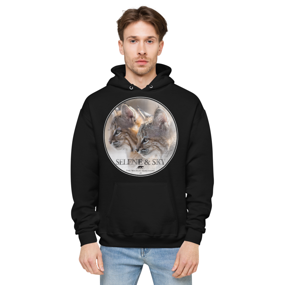 Bobcat Sisters Sky & Selene Unisex Fleece Hoodie